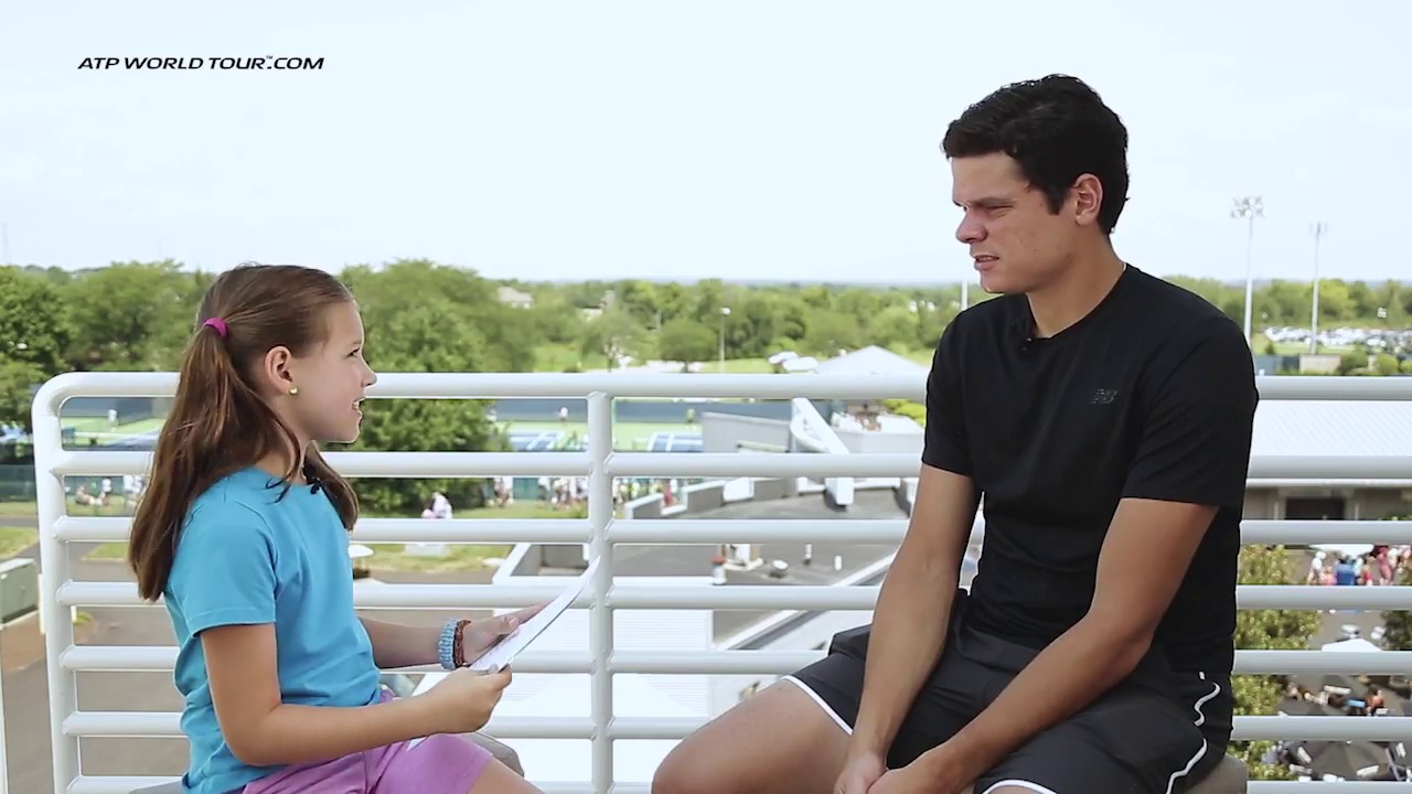 Kid Reporter Talks Art, Hair & More With Milos Raonic - YouTube