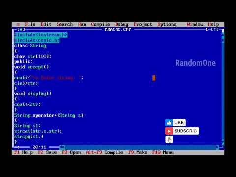 Overload the + for concatenating the two strings. For e.g “Py” + “thon” = Python.