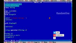 Overload the + for concatenating the two strings. For e.g “Py” + “thon” = Python.