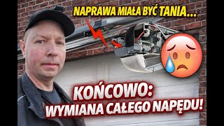 Miała być tania naprawa… skończyło się na wymianie całego napędu bramy BigTor 😄
