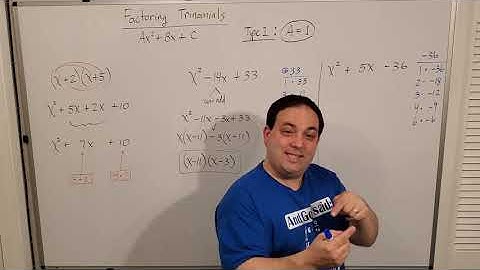 Intermediate Algebra -- Trinomial Factoring