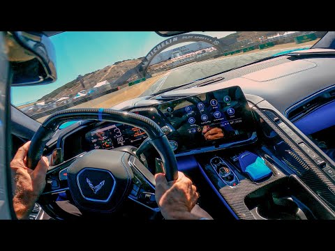 *EXCLUSIVE* FIRST DRIVE POV IN THE C8 CORVETTE Z06 AT LAGUNA SECA RACEWAY! (Insane Exhaust)