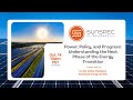 SunSpec Connect Webinar Series: Power, Policy and Progress with Dr. Eric Vettel