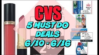 5 MUST DO CVS DEALS 6/10 - 6/16 |  FREEBIES & Bonus Deals!