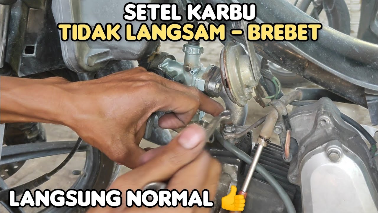 Cara Setel karbu kw susah langsam, brebet, langsung normal kembali.