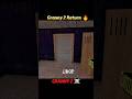 New Update in Granny 2 Return 🔥 #granny2 #horrorgaming #shorts