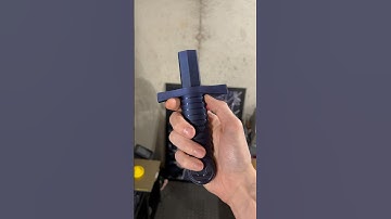 Worlds first plastic dagger #3dprinting