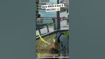 New KRIG 6 Has Zero RECOIL! 😲 #shorts #codmobile
