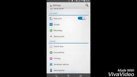 How to show in settings in android N(Nought)