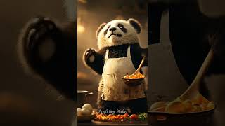 Panda Chef Ceria di Dapur!#PandaChef #CuteAnimals #CookingFun