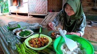 Wow, Seenak Ini, PETE Tahu dimasak Begini, Caraku Memasak Pete Tahu Saos Tiram, Masakan Kampung