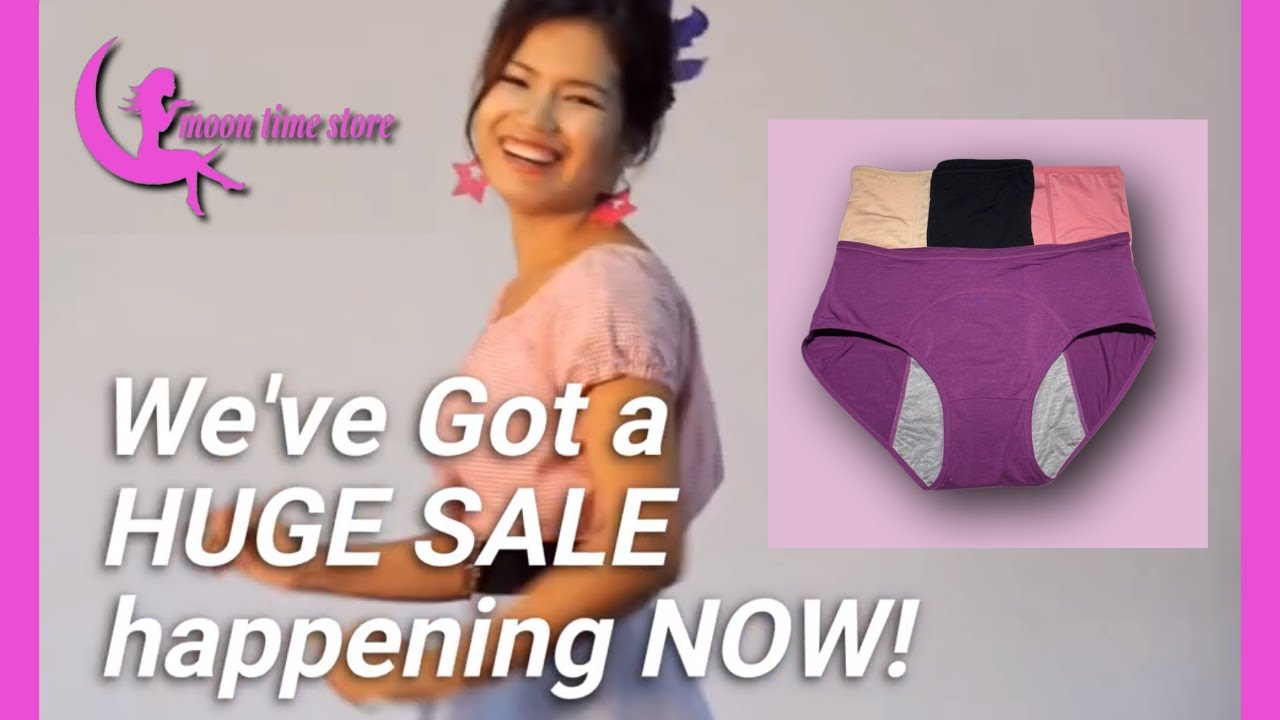 Period Panties On Sale | 50% Off Menstrual Underwear | Moon Time Store | Eco -Friendly