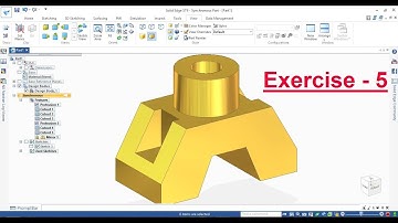 SolidEdge Tutorial || Exercise - 5 Learn For Beginner
