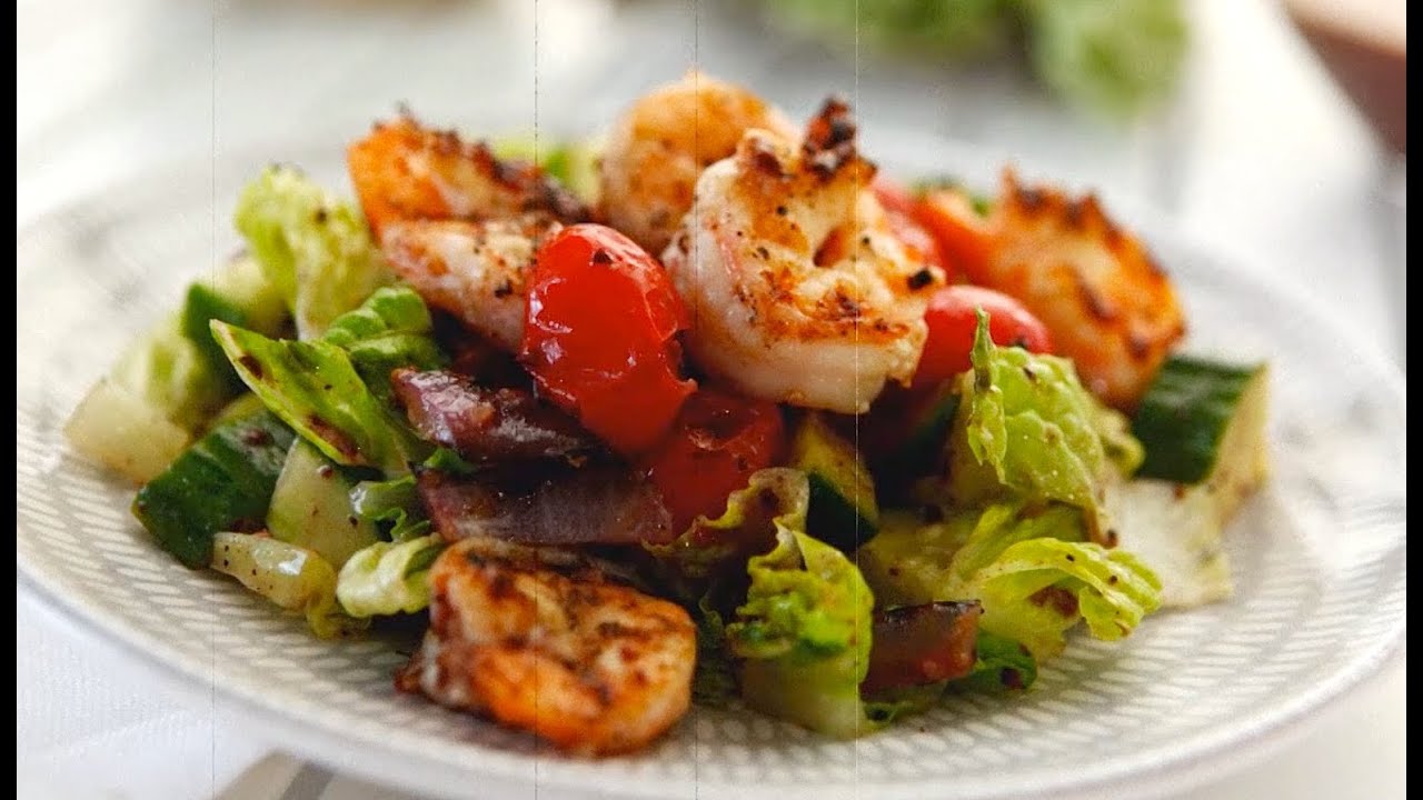 Gluten Free Grilled Salad with Shrimp Gluten Free with Alex T YouTube