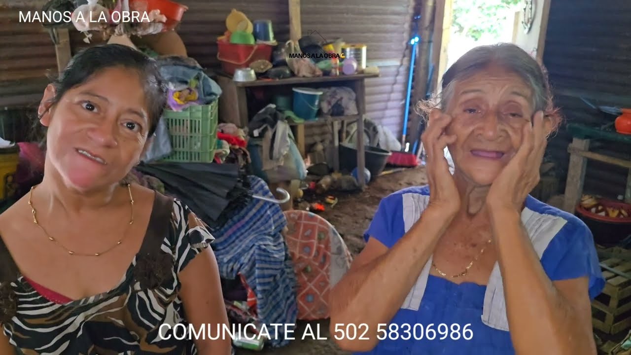 Abuelita llora y tiene que ir al campo para cuidar a su hija. Qe será de chica si falta la abuelita?