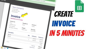 How to Create Invoice Bill Using Google Sheets in 5 minutes | How To Make An Invoice without Excel