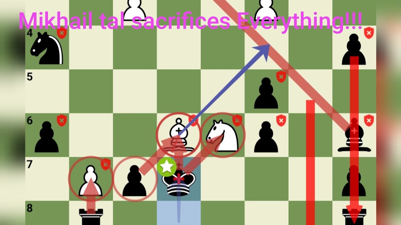 Mikhail tal @ sacrifices Queen @ and win the game to Hans Hechtic in misha impossible ❤‍🩹❤‍🩹❤‍🩹✅✅✅