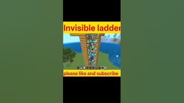 “I Made an INVISIBLE LADDER in Minecraft! 😱”#MinecraftSecrets#shortsviral