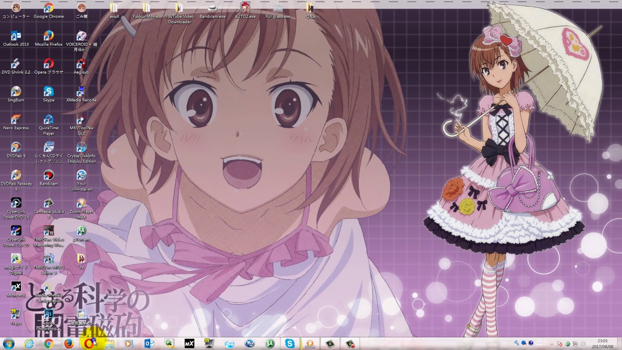 とある魔術の禁書目録 とある科学の超電磁砲 御坂美琴 Windows7 テーマ Theme アニメ 壁紙 デスクトップ画像 Youtube