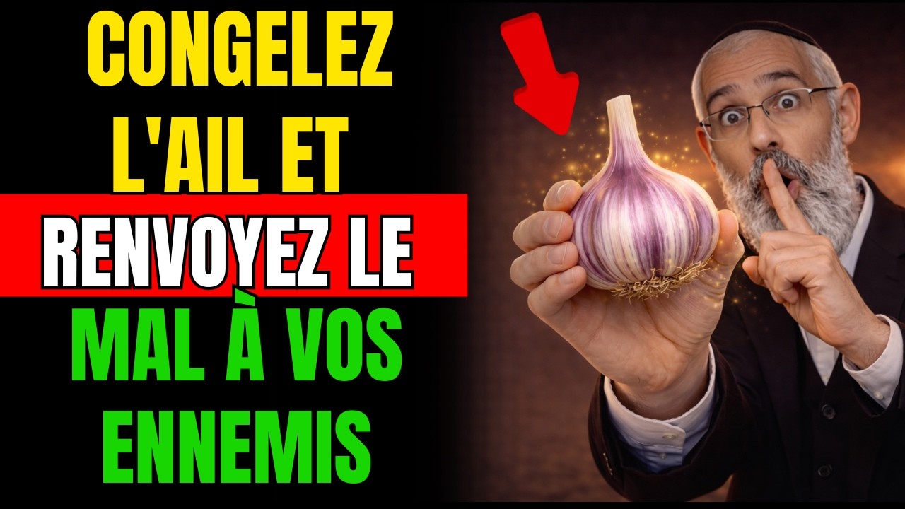 RENVOIE tout LE MAL et les Énergies Obscures à Tes Ennemis en Congelant de L'AIL | Sagesse Juive