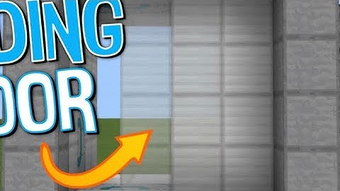 Working Sliding Door Using Command Blocks With No Mods Or Addons