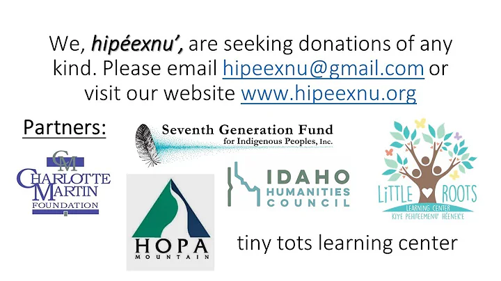 Hipeexnu' teaches Nez Perce to Tiny Tots Learning Center