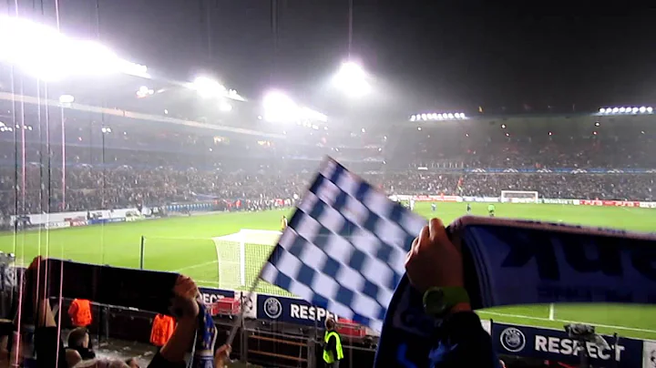 KRC Genk - Chelsea 01/11/2011 sfeer einde match