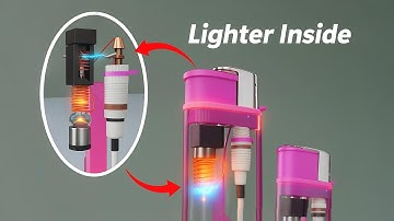 How a Gas Lighter Works – 3D Animation of Piezo Ignition!