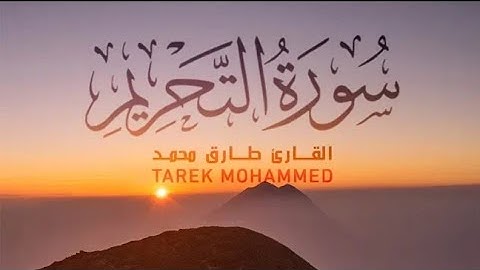 تلاوة هادئة بصوت القارئ طارق محمد II سورة التحريم كاملة