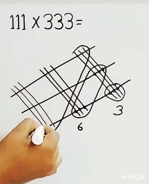 Japanese multiplication method using lines maths trending video 