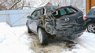 Mazda cx7 размазало фурой, замена задней части кузова (четверти)