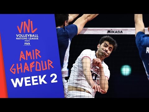 Amir Ghafour Goes Full Force Vs Argentina Volleyball Nations League 2019 