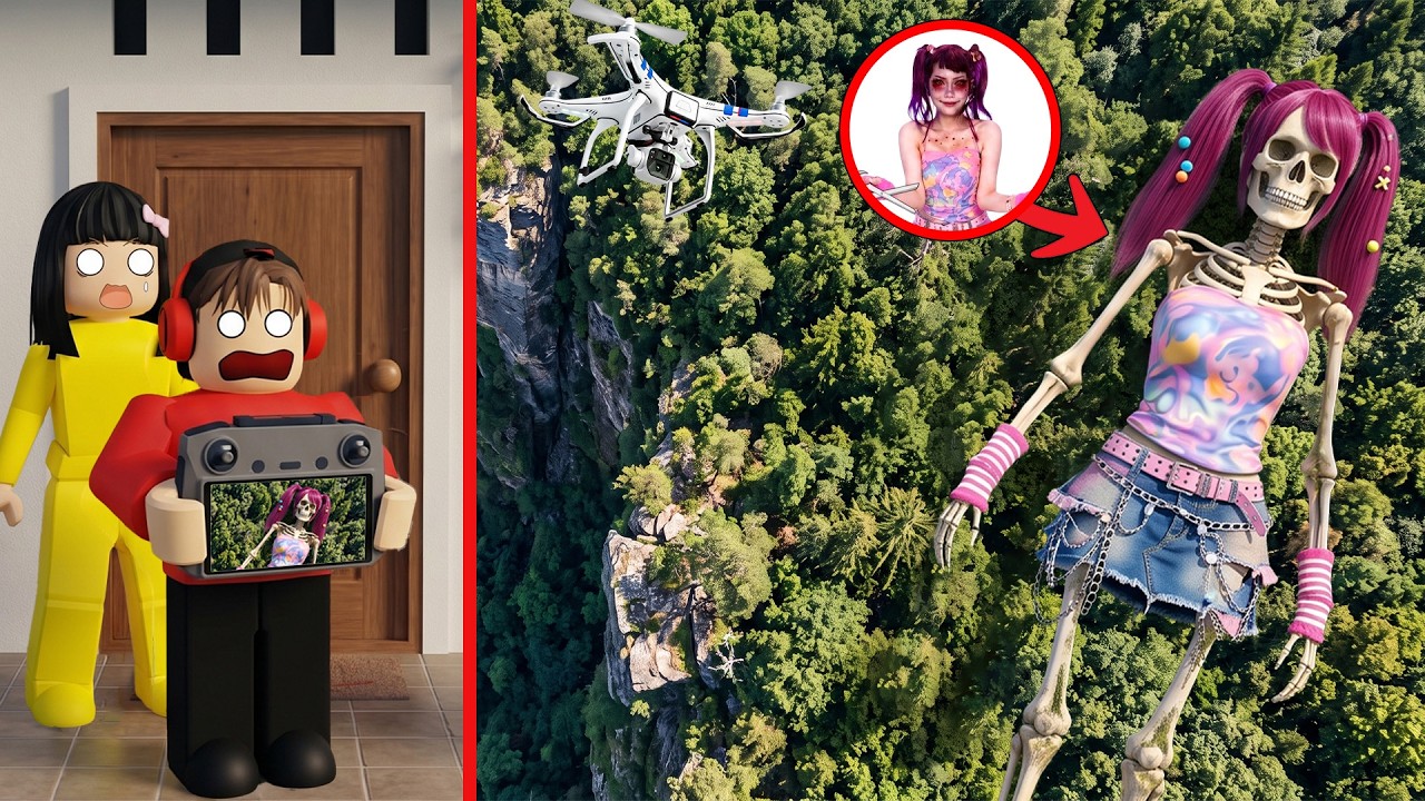 Yuta Mio Panik Drone Menangkap Kerangka NAYKILLA EXE Mengerikan Di Hutan | ROBLOX