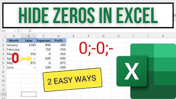 How to Hide or Replace Zeros in Excel | Show Dash Instead of 0 (Two Easy Methods)