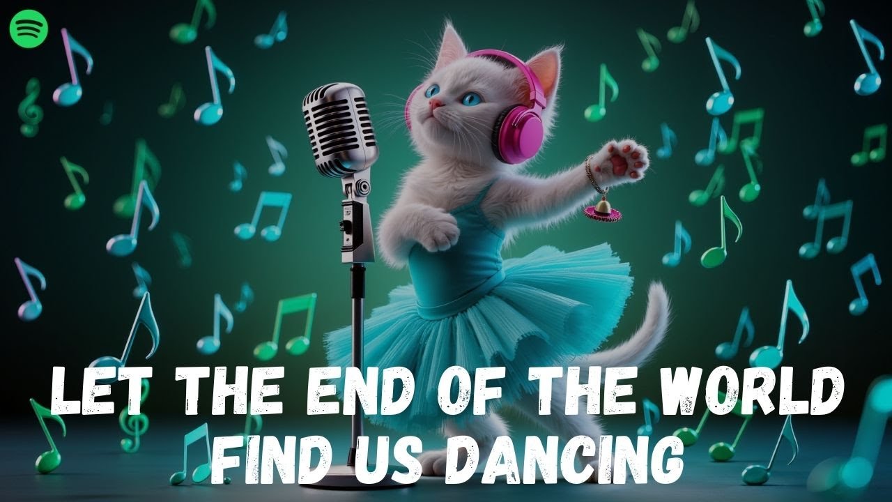 Adorable Cat Dance Party🌙🐱 Let the End Of the World Find Us Dancing. 2026 Disco Banger