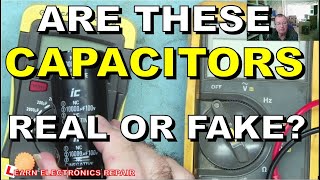 How To Test And Measure The Working Rated Voltage Of A Capacitor. Find Fake Capacitors