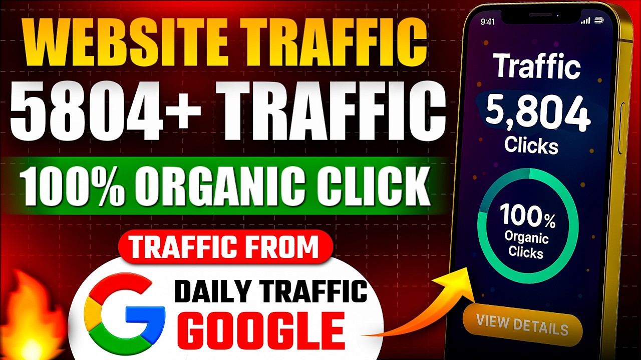 Free Website Traffic 2025 | Get 100% Organic Traffic From Google | 5804+ Traffic Daily From Google