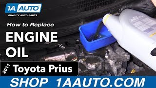 How to Change Engine Oil 10-15 Toyota Prius