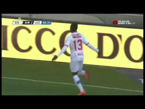 CHADRAC AKOLO, STRIKER, FC SION: Highlights