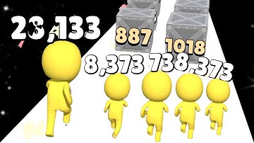 Pushharder vs Rubberball Runner - Gameplay Android (NOOB vs PRO vs HACKER) New Update