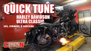 Harley Davidson Ultra Classic Quick Tune on the Champion Cycle Dynojet Dyno