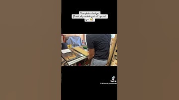 Making a router template for table legs! Here is the design process. #woodworking  #woodwork #wood