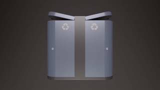 Sci-Fi Street Dual Trash Bin