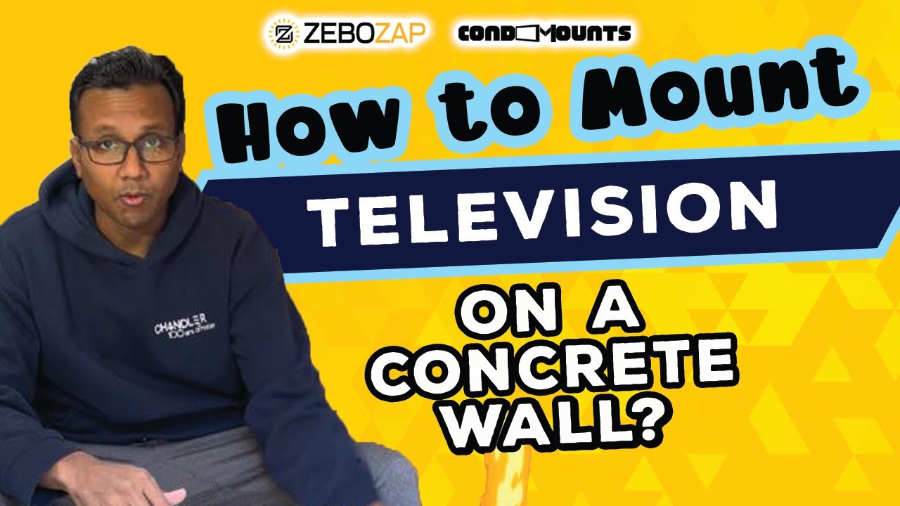 How to Mount Television on a Concrete Wall Easy and Secure Methods! YouTube