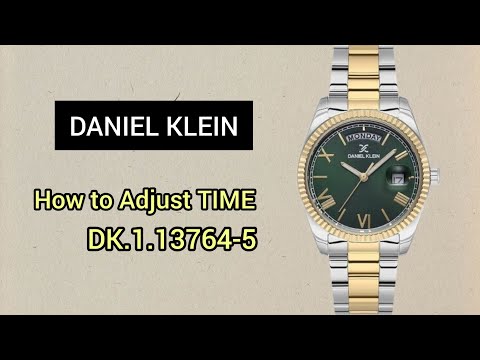 How To set the TIME on Daniel Klein DK.1.13764-5 ‪@timewatchdc