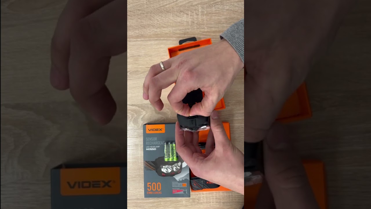 Налобний світлодіодний ліхтарик VIDEX VLF-H055D 500Lm 5000K