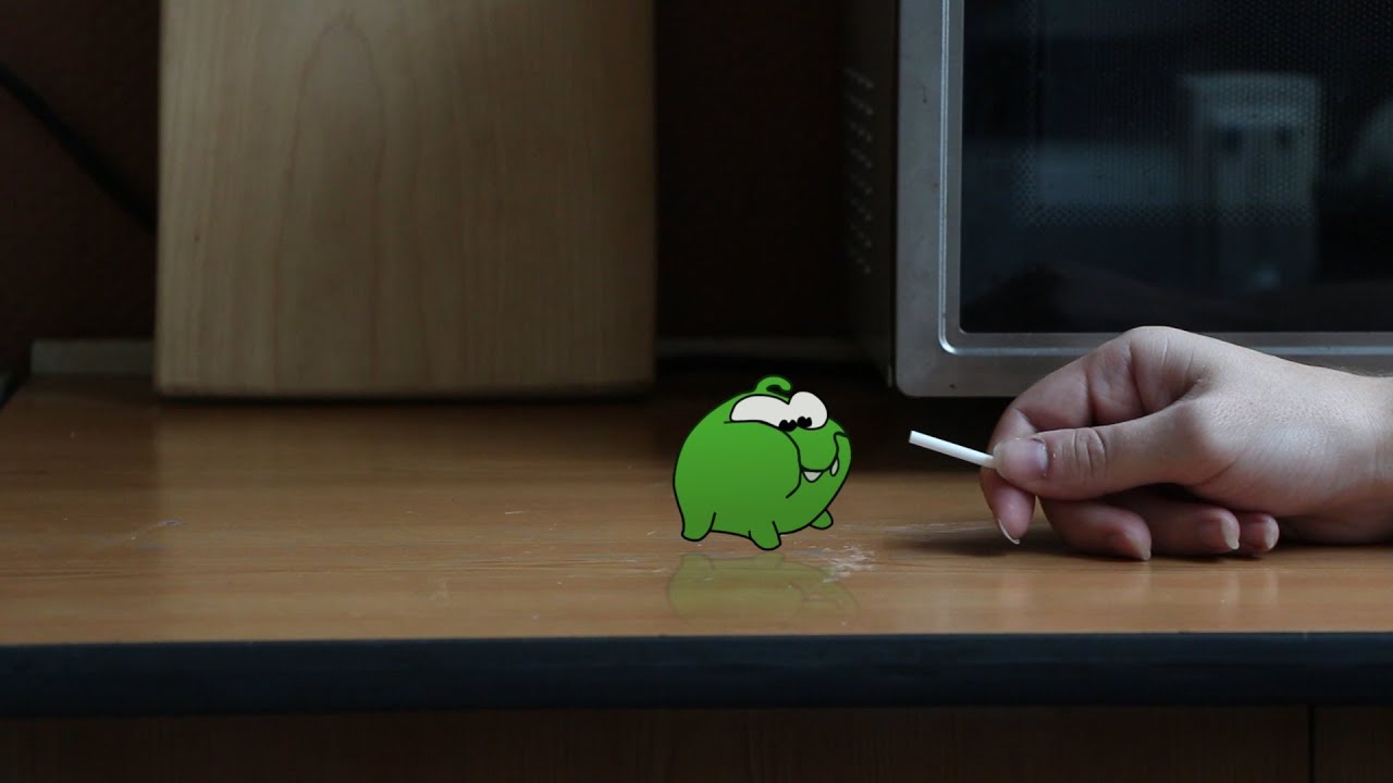 Making of "My Om Nom" - Съедание конфетки / Урок по Маскам в программе Adobe After Effects
