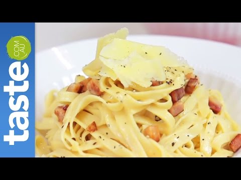 How to make fettuccine carbonara