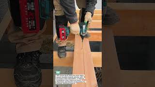 Deck Fastening Trick #constructionhack #productivityhack #woodworking #builder #diy #tools