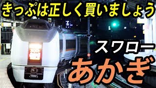キセル撲滅！「スワローあかぎ」が全席指定である理由を考察【1903群馬1】上野駅→高崎駅 3/8-01
